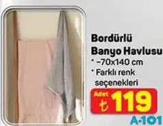 BORDÜRLÜ BANYO HAVLUSU 70X140 CM BORDÜRLÜ BANYO HAVLUSU 70X140 CM